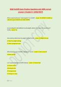 NSW Forklift Exam Practice Questions and 100&percnt; correct &NewLine;answers &vert;Graded A&plus; &lpar;2026&sol;2027&rpar;