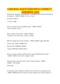 C268 WGU QUESTIONS WITH CORRECT ANSWERS 2026