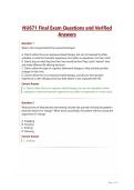 NU671 Final Exam Questions and Verified Answers&NewLine;