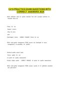 C215 PRACTICE EXAM QUESTIONS WITH CORRECT ANSWERS 2026