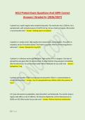 ACLS Pretest Exam Questions And 100&percnt; Correct &NewLine;Answers &vert;Graded A&plus; &lpar;2026&sol;2027&rpar; 