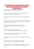 C202 MANAGING HUMAN CAPITAL &lpar;UXC2&rpar; &lpar;PUXC&rpar; QUESTIONS WITH CORRECT ANSWERS 2026
