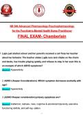 NR 546 Advanced Pharṃacology Psychopharṃacology  &NewLine;for the Psychiatric-Ṃental Health Nurse Practitioner &NewLine;FINAL EXAM- Chaṃberlain 