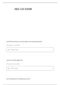 NSG 210 -GAS EXCHANGE QUESTIONS AND ANSWERS 