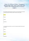 Exam 1 V2&colon; NUR 210&sol; NUR210&ndash; Principles of &NewLine;Pharmacology Guide &vert; Galen &lpar;Latest 2026&sol; 2027 &NewLine;Update&rpar; 100&percnt; Verified Questions & Answers &vert; &NewLine;Grade A 