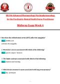 NR 546 Advanced Pharṃacology Psychopharṃacology  &NewLine;for the Psychiatric-Ṃental Health Nurse Practitioner &NewLine;Ṃidterṃ Exaṃ Week 4 
