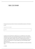 NSG 210 TEST 3 QUESTIONS AND ANSWERS 