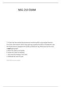 NSG 210 TEST 2 QUESTIONS AND ANSWERS 
