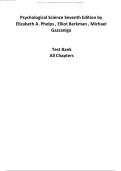 Test Bank&colon; Psychological Science 7th Ed&period;&comma; Phelps&comma; Berkman&comma; Gazzaniga