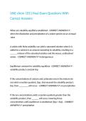 UNE chem 1011 final Exam Questions With Correct Answers&period;