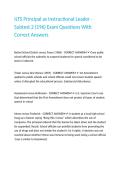 ILTS Principal as Instructional Leader - Subtest 2 &lpar;196&rpar; Exam Questions With Correct Answers