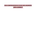 ODS COMPREHENSIVE EXAM AND ANSWERS 100&percnt; CORRECT&NewLine; &NewLine;