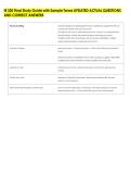 IR 320 Final Study Guide with Sample Terms UPDATED ACTUAL QUESTIONS &NewLine;AND CORRECT ANSWERS 