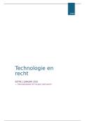 Technologie en Recht - uitgebreide samenvatting boek