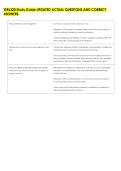 IDRL320 Study Guide UPDATED ACTUAL QUESTIONS AND CORRECT &NewLine;ANSWERS 