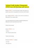 National Traffic Incident Management &lpar;TIM&rpar; Exam with Questions and Answers