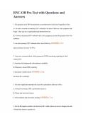 RNC-OB Pre-Test with Questions and Answers