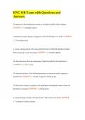 RNC-OB Exam with Questions and Answers