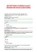 HIT-205 Module 5 Guidelines Lesson 3 Questions and Answers &lpar;Latest Update&rpar;&period;&NewLine;