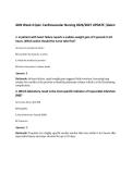 ADN Week 4 Quiz&colon; Cardiovascular Nursing 2026&sol;2027 UPDATE &vert;Galen
