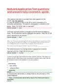 Module 6 Application Test questions and answers fully covered A&plus; guide&period;&NewLine;&NewLine;
