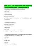 ISQS 3344 Test 2 Questions and Answers &vert;&NewLine;2026 Ultimate Final Review &vert; Grade A&plus;