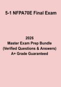 NFPA 70E Final Exam &ndash; Arc Flash Safety&comma; Electrical Hazards & Workplace Compliance Practice Guide &lpar;2026 Updated&rpar;
