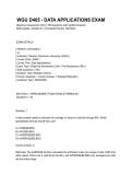 WGU D465 - DATA APPLICATIONS EXAM&period;
