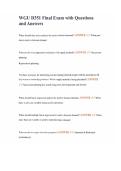 WGU D351 Final Exam with Questions and Answers