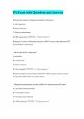PA Exam with Questions and Answers