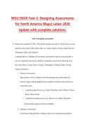 WGU D638 Task 2&colon; Designing Assessments for North America Maps&vert; Latest 2026 Update with complete solutions&period;