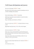 NATS Exam with Questions and Answers