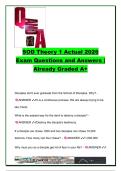 SOD Theory 1 Actual Exam Questions and Answers 2026 &vert; 30&plus; School of Discipleship Actual Exam Questions &vert; Discipleship&comma; Spiritual Warfare&comma; Deliverance & Christian Living