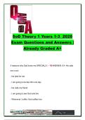 SOD THEORY EXAM COMPLETE PACKAGE DEAL