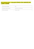 Intro to Business Exam 1 study guide UPDATED ACTUAL QUESTIONS AND &NewLine;CORRECT ANSWERS 