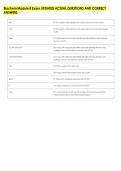 Biochem Module 8 Exam UPDATED ACTUAL QUESTIONS AND CORRECT &NewLine;ANSWERS 