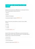 SAE Exam with Actual Questions and Answers