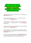 NTR 401 Midterm Exam 2 QUESTIONS AND VERIFIED CORRECT ANSWERS GRADED A&plus; -LATEST 2026-2027- 100- GUARANTEED PASS&period;docx&NewLine;&NewLine;