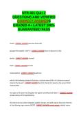 NTR 401 Quiz 2 EXAM QUESTIONS AND VERIFIED CORRECT ANSWERS GRADED A&plus; -LATEST 2026-2027- 100- GUARANTEED PASS&period;docx&NewLine;&NewLine;
