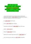 NTR 401 Quiz 2-3 EXAM QUESTIONS AND VERIFIED CORRECT ANSWERS GRADED A&plus; -LATEST 2026-2027- 100- GUARANTEED PASS&period;docx&NewLine;&NewLine;