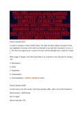NBC-HWC practice exam questions&NewLine;&lpar;C&S&rpar; NEWEST 2026 TEST BANK&vert;&NewLine;COMPLETE 100 REAL EXAM&NewLine;QUESTIONS AND CORRECT VERIFIED&NewLine;ANSWERS&sol; ALREADY GRADED A&plus;&vert;&NewLine;NBC HIS CERTIFICATION EXAM PREP&NewLine;2026&sol;2027 &lpar;MOST RECENT&excl;&excl;&rpar;