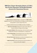 NRA Test &vert; Expert Strategies&comma; Review of &lpar;160&plus;&rpar; Key Practice Questions and Verified Detailed Answers&semi; for Guaranteed Success&NewLine;&NewLine;
