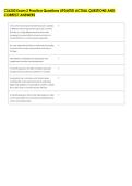 CS6250 Exam 2 Practice Questions UPDATED ACTUAL QUESTIONS AND &NewLine;CORRECT ANSWERS 