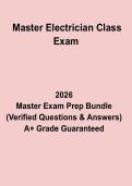 Master Electrician Class Exam &ndash; Complete Licensing Practice Test & Study Guide &lpar;NEC Based&comma; 2026 Updated&rpar;