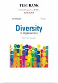  Test Bank for Diversity in Organizations 5th Edition by Myrtle Bell&comma; Chapter 1-16 &vert; All Chapters