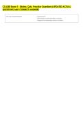 CS 6250 Exam 1 &colon; &lpar;Notes&comma; Quiz&comma; Practice Questions&rpar; UPDATED ACTUAL &NewLine;QUESTIONS AND CORRECT ANSWERS 