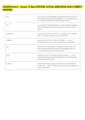 CS6250 Exam 2 - Lesson 12 Quiz UPDATED ACTUAL QUESTIONS AND CORRECT &NewLine;ANSWERS
