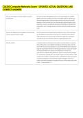 CS6250 Computer Networks Exam 1 UPDATED ACTUAL QUESTIONS AND &NewLine;CORRECT ANSWERS