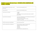CS6250 Computer Networks Exam 1 UPDATED ACTUAL QUESTIONS AND &NewLine;CORRECT ANSWERS 