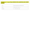 CS6250 Exam 2 - Lesson 8 Quiz UPDATED ACTUAL QUESTIONS AND CORRECT &NewLine;ANSWERS 